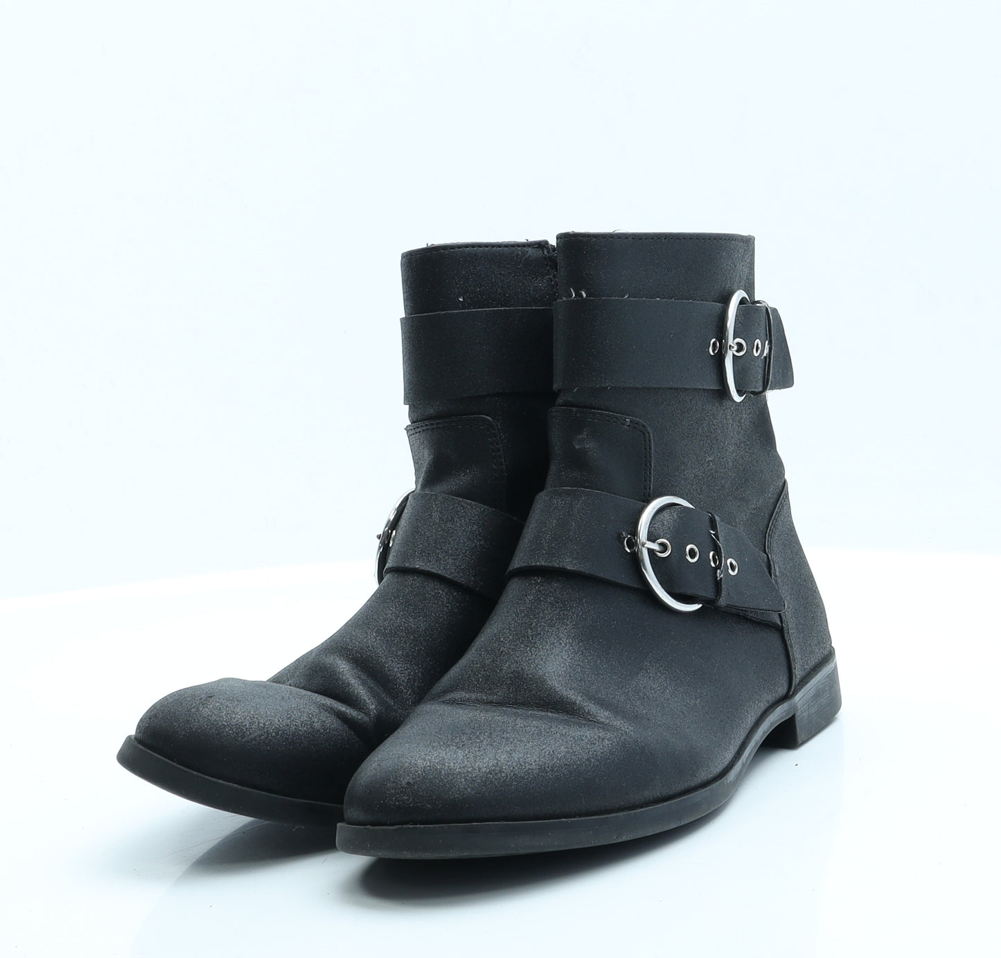 Zara Girls Girls Black Faux Leather Chelsea Boot UK 4.5