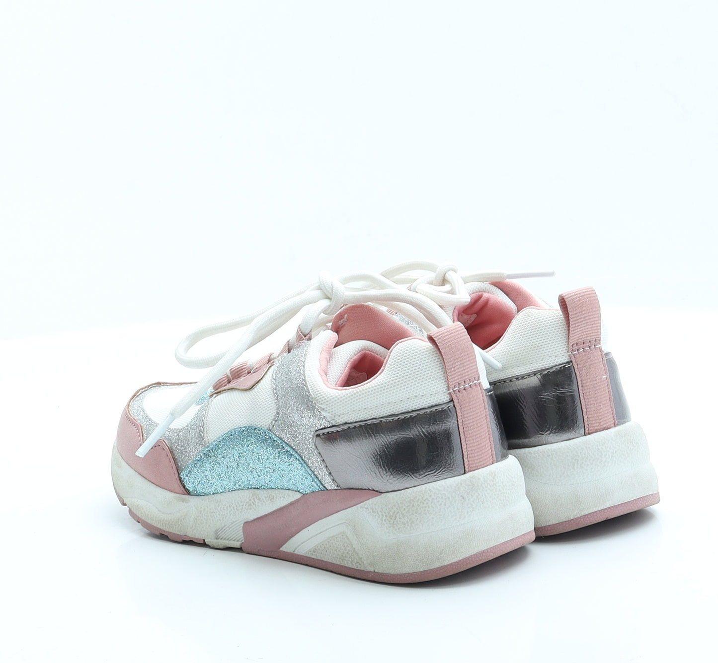Marks and Spencer Girls Multicoloured Colourblock Polyester Trainer  13 EUR 32