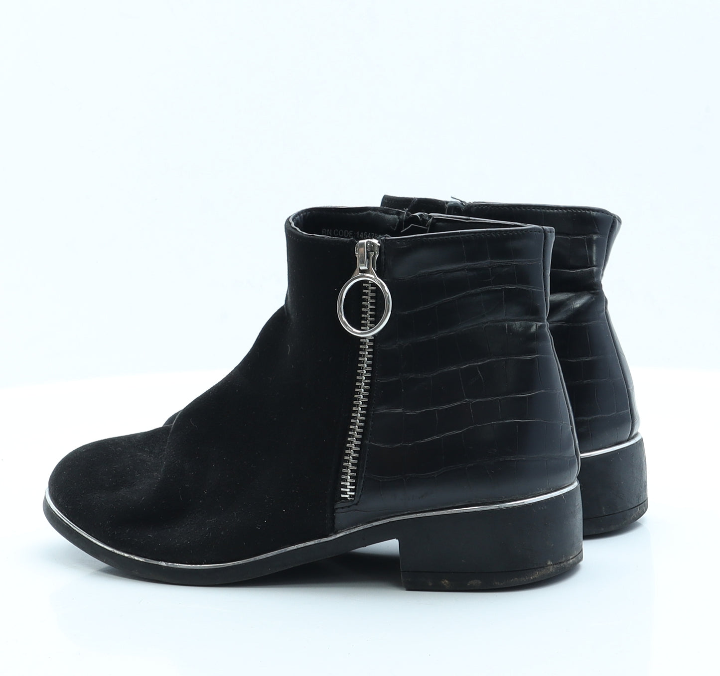Primark Womens Black  Faux Leather Chelsea Boot 5 EUR 38 US 7