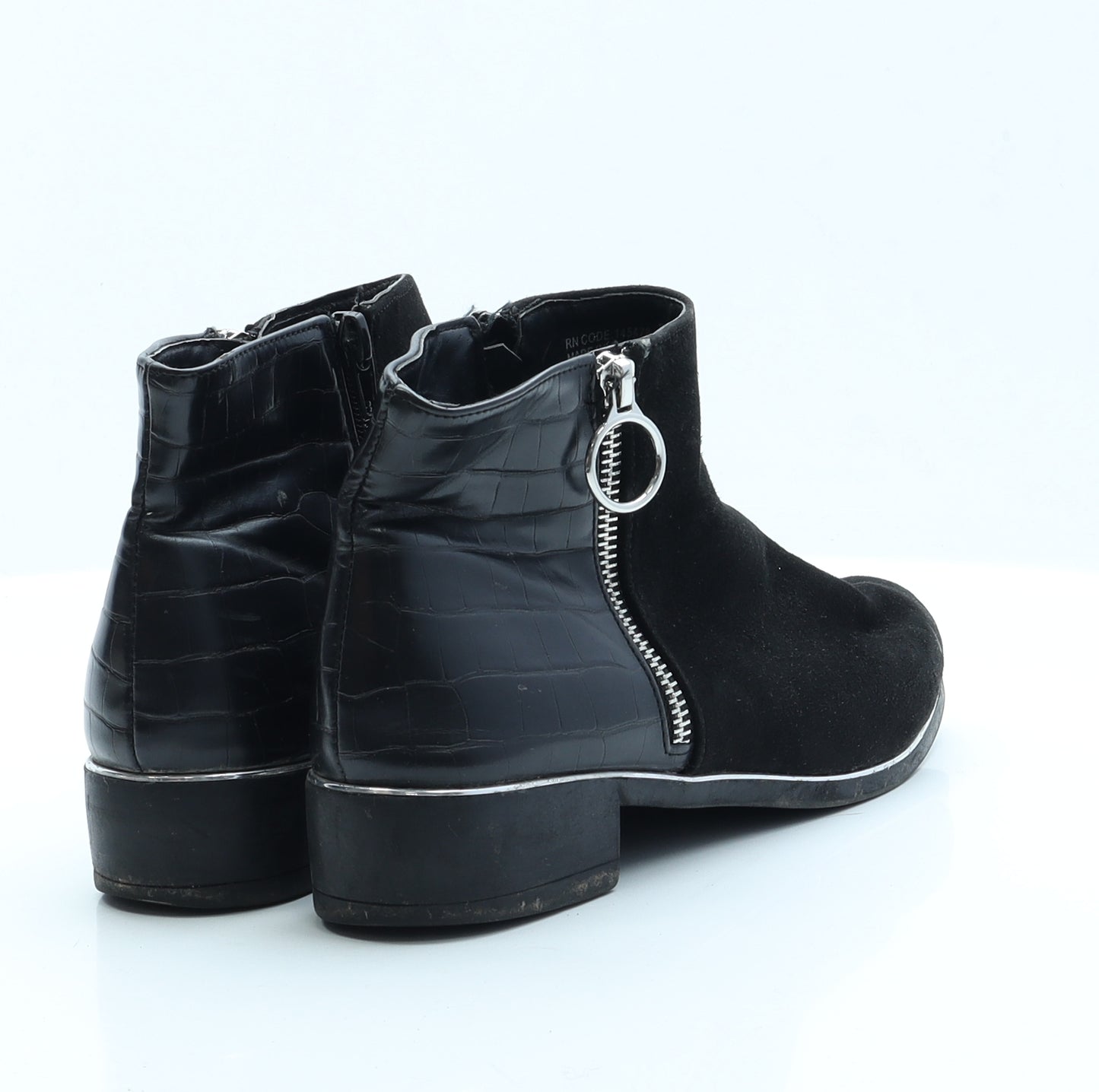 Primark Womens Black  Faux Leather Chelsea Boot 5 EUR 38 US 7