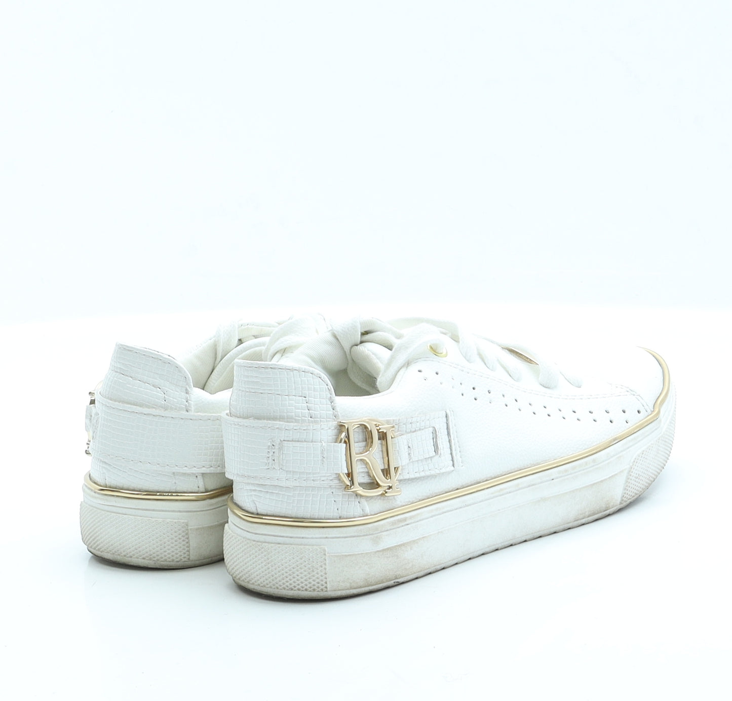 River Island Girls Ivory  Polyester Trainer  12