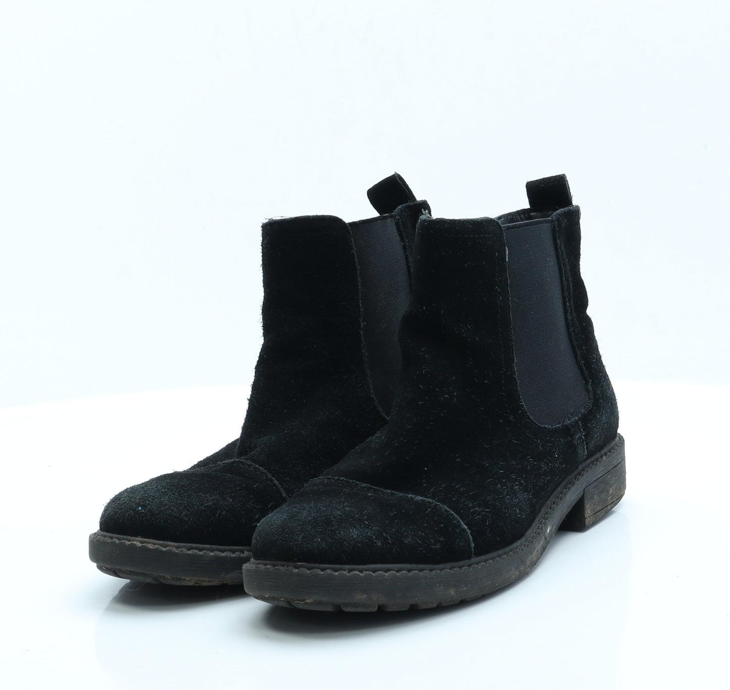 Soleflex Womens Black  Suede Chelsea Boot 4 EUR 37
