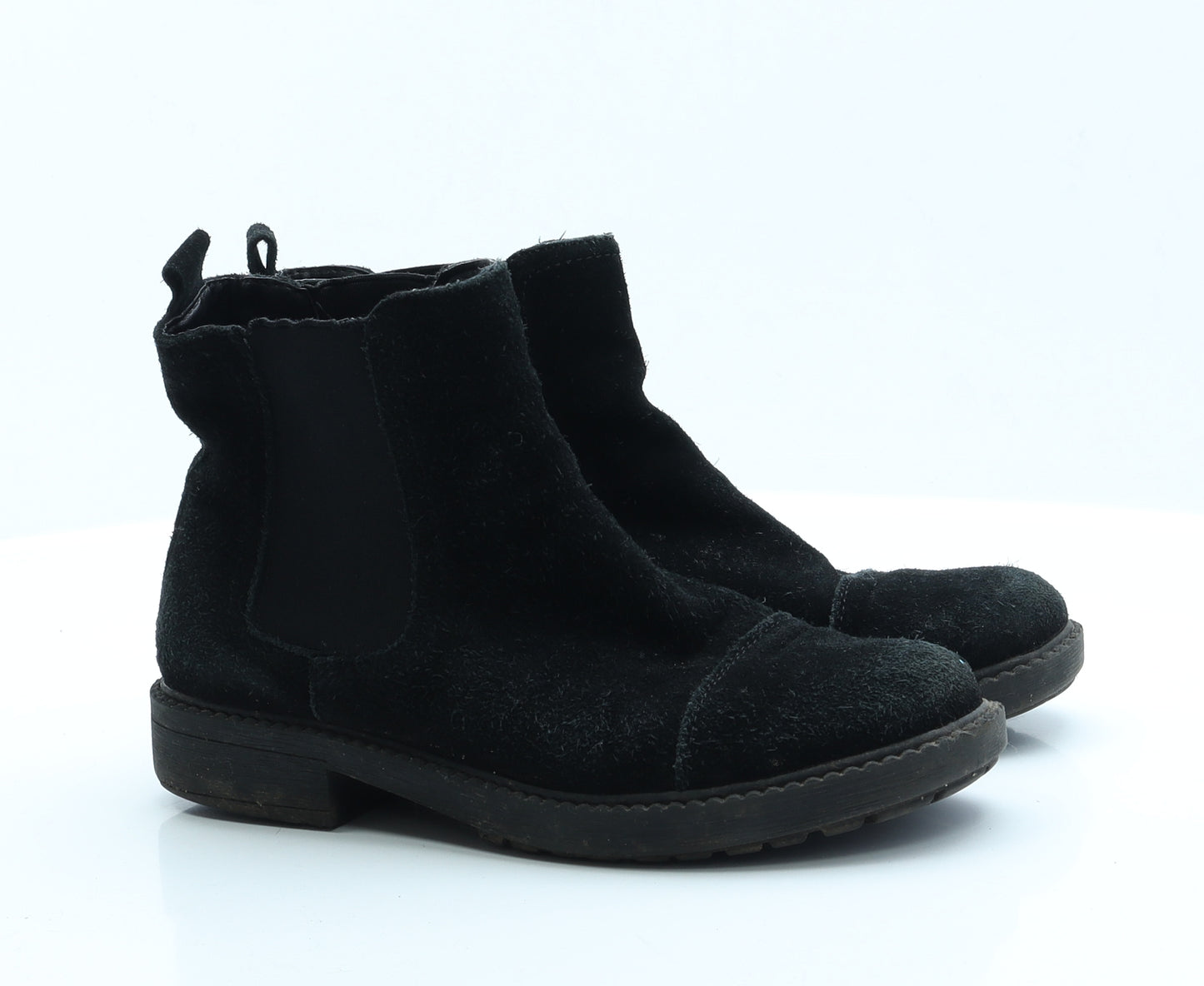Soleflex Womens Black  Suede Chelsea Boot 4 EUR 37