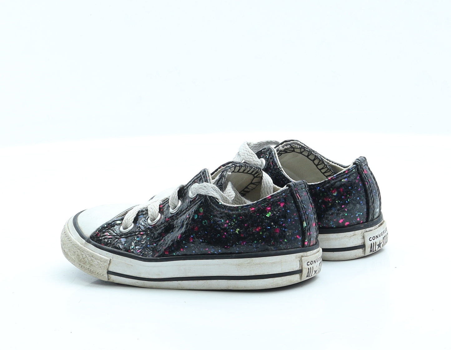 Converse Girls Black  Polyester Trainer  7 EUR 23