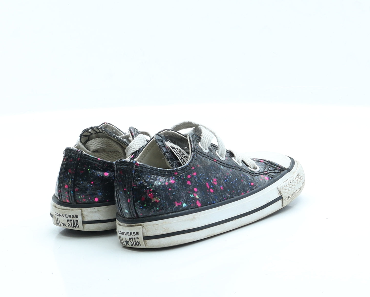 Converse Girls Black  Polyester Trainer  7 EUR 23