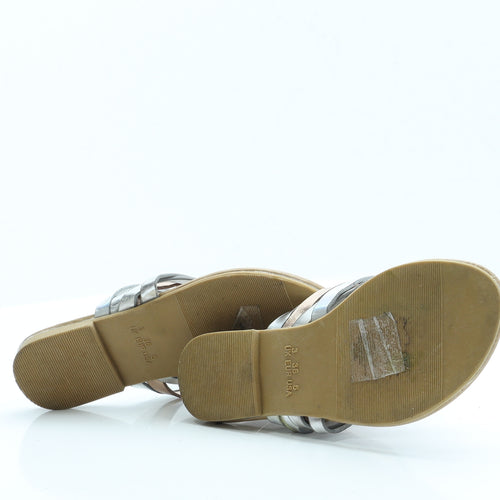 Primark Womens Silver  Polyester Trainer Sandal 3 36 5