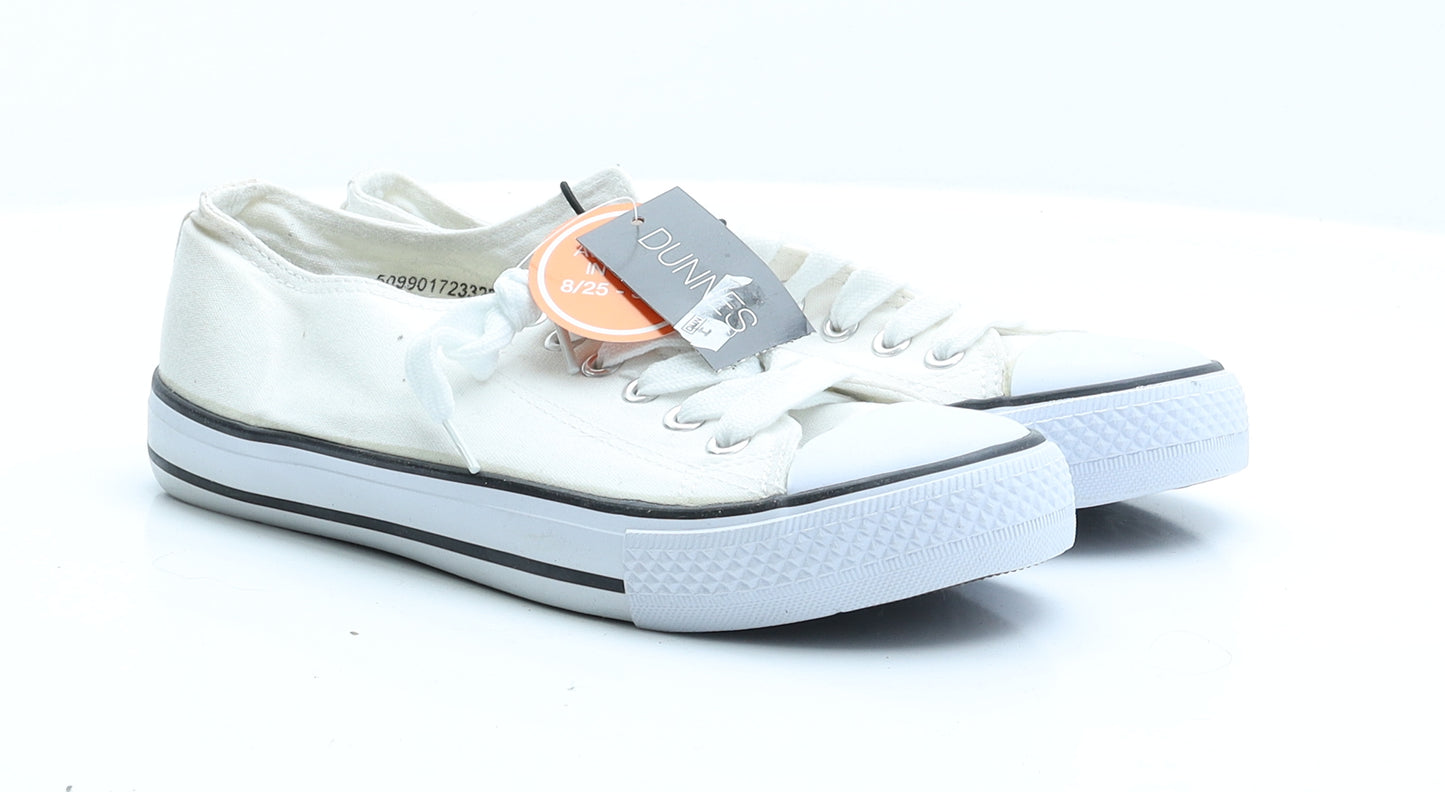 Dunnes Stores Womens Ivory  Polyester Trainer Flat 4 37