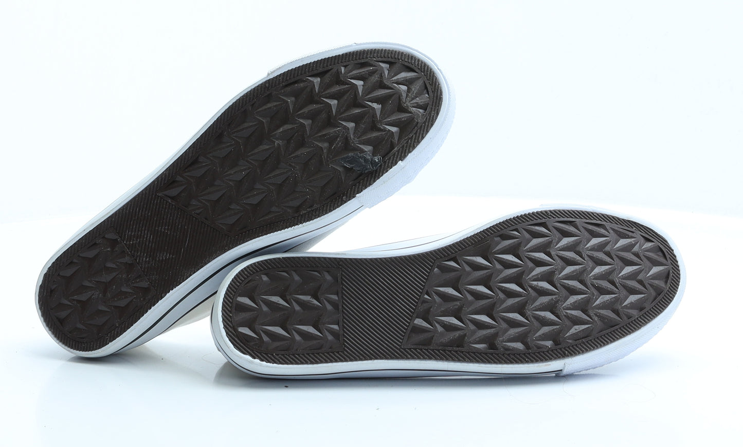 Dunnes Stores Womens Ivory  Polyester Trainer Flat 4 37