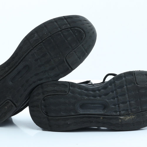 Preworn Boys Black  Polyester Trainer  5 EUR 38