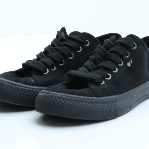 Peacocks Womens Black  Polyester Trainer Flat 5 38