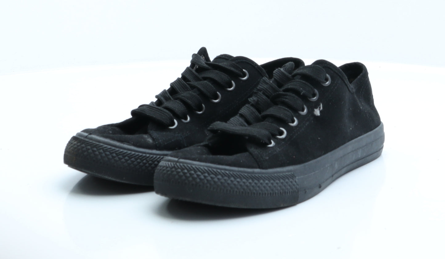 Peacocks Womens Black  Polyester Trainer Flat 5 38