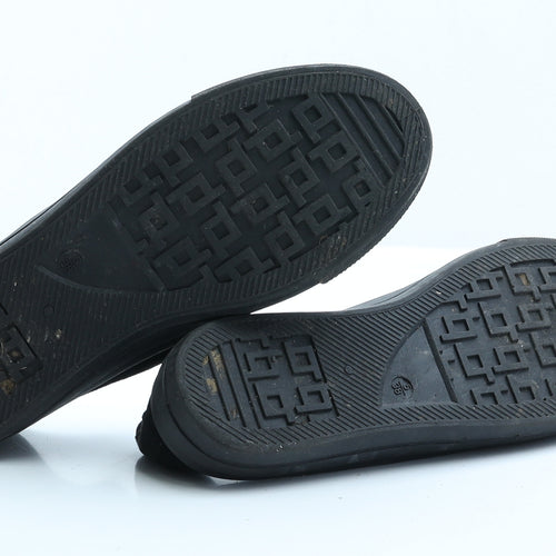 Peacocks Womens Black  Polyester Trainer Flat 5 38