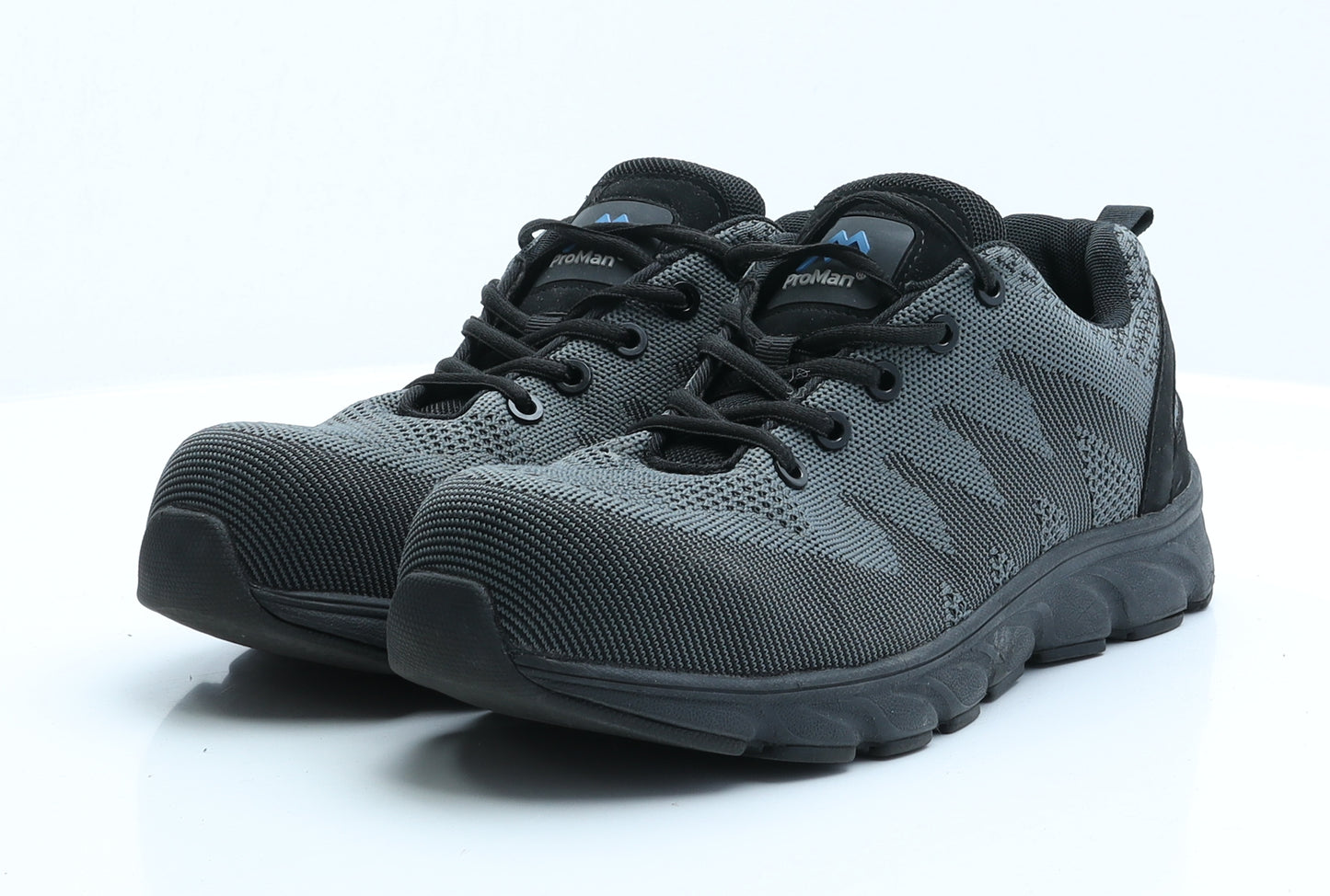 Pro Man Mens Grey  Polyester Trainer Casual 7 EUR 41  - Walking