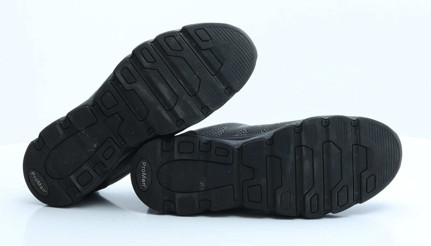 Pro Man Mens Grey  Polyester Trainer Casual 7 EUR 41  - Walking
