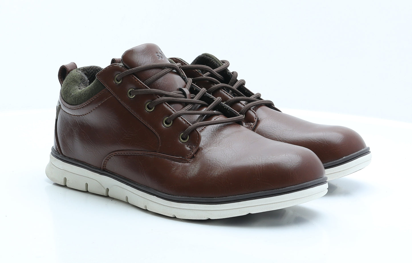 Soviet Mens Brown  Faux Leather Slip On Boot 9 EUR 42