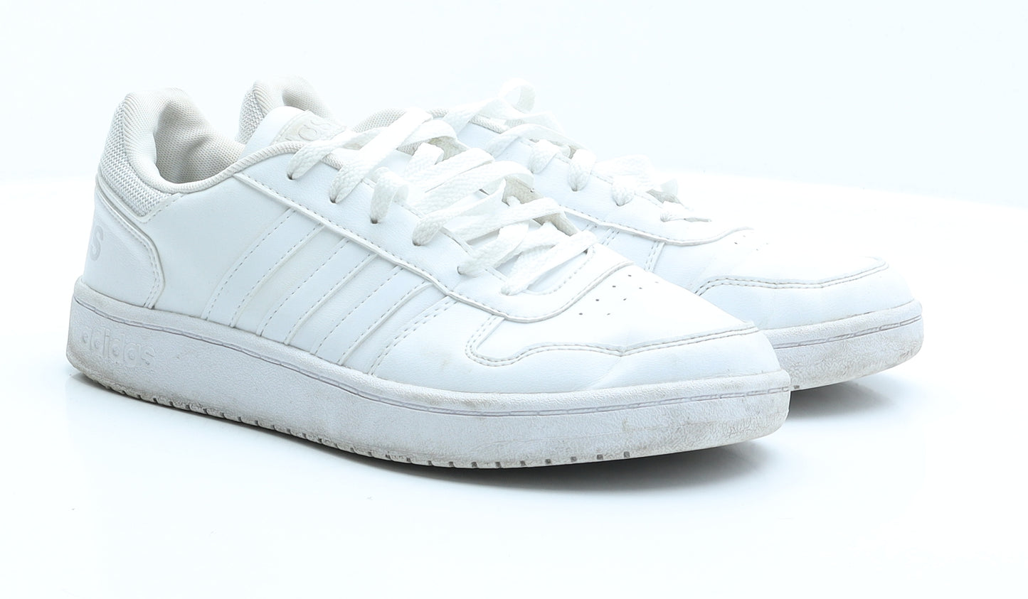 adidas Mens White  Polyester Trainer  8.5 EUR 42.5