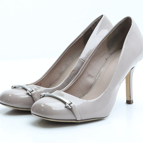 NEXT Womens Pink  Patent Leather Court Heel 6 EUR 39