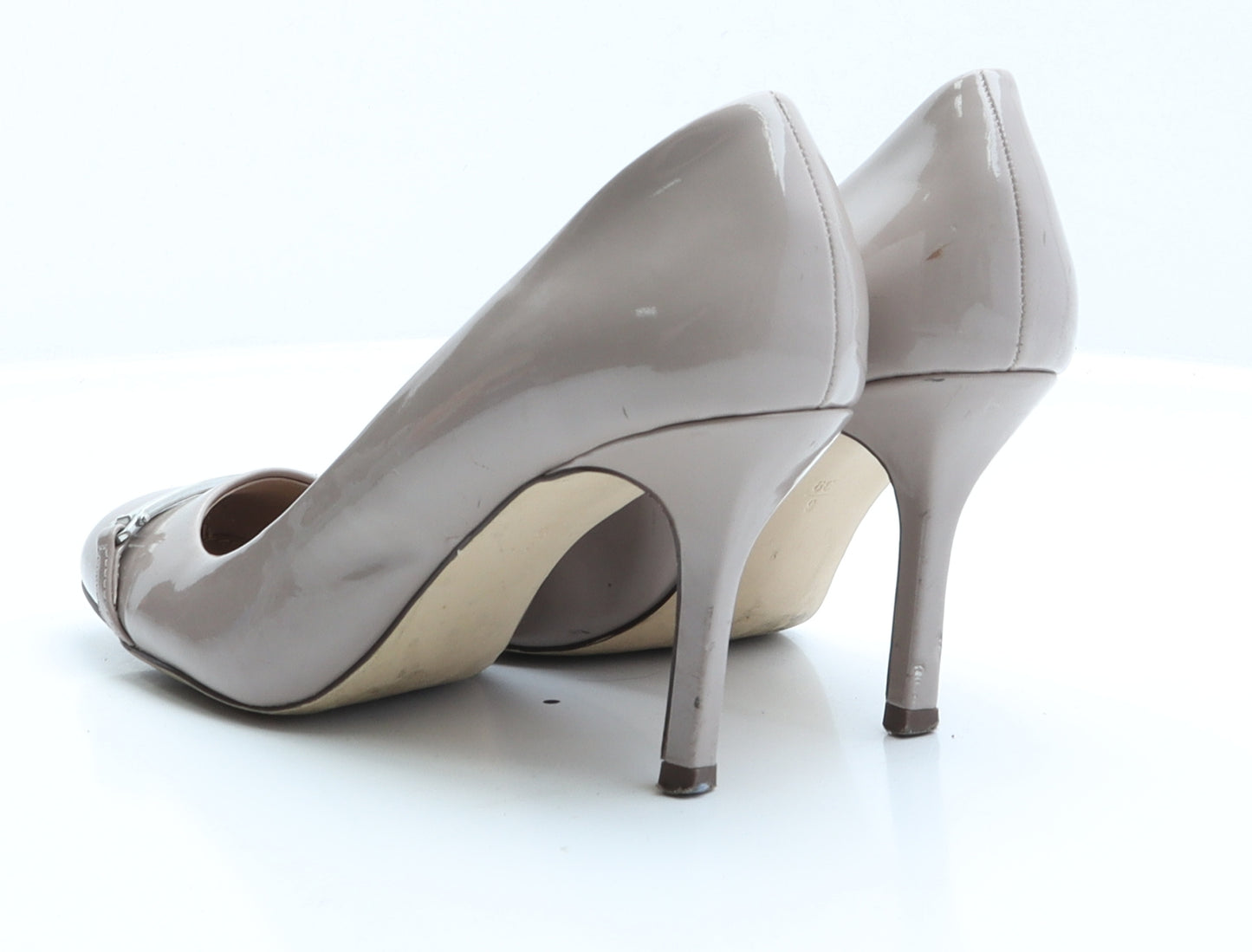 NEXT Womens Pink  Patent Leather Court Heel 6 EUR 39