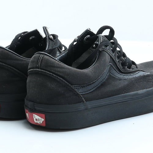 Vans  Womens Black  Faux Suede Trainer Flat 4 37