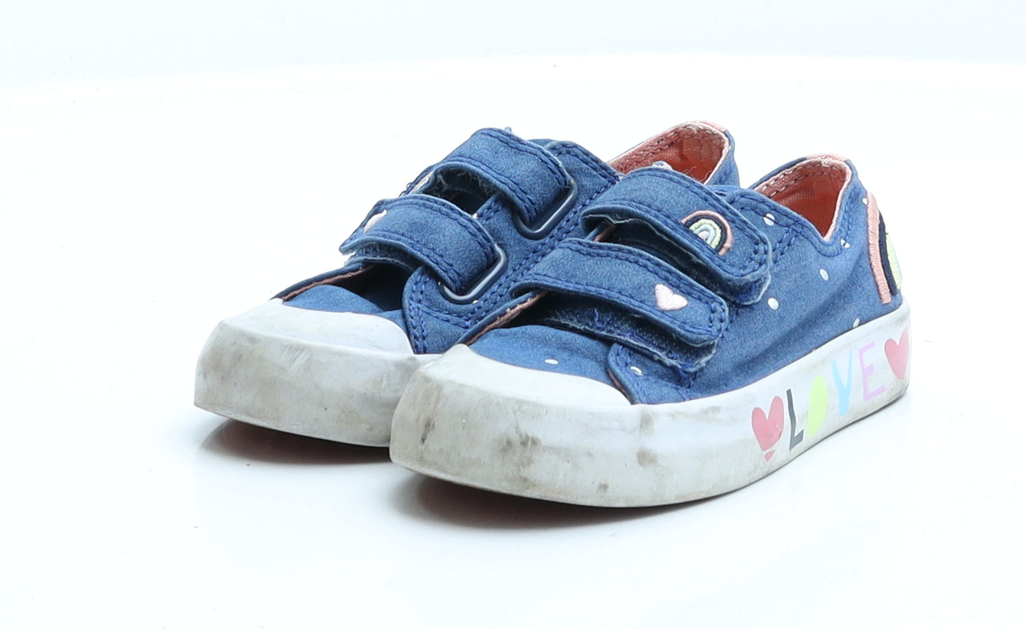 George Girls Blue  Polyester Trainer  7 EUR 24