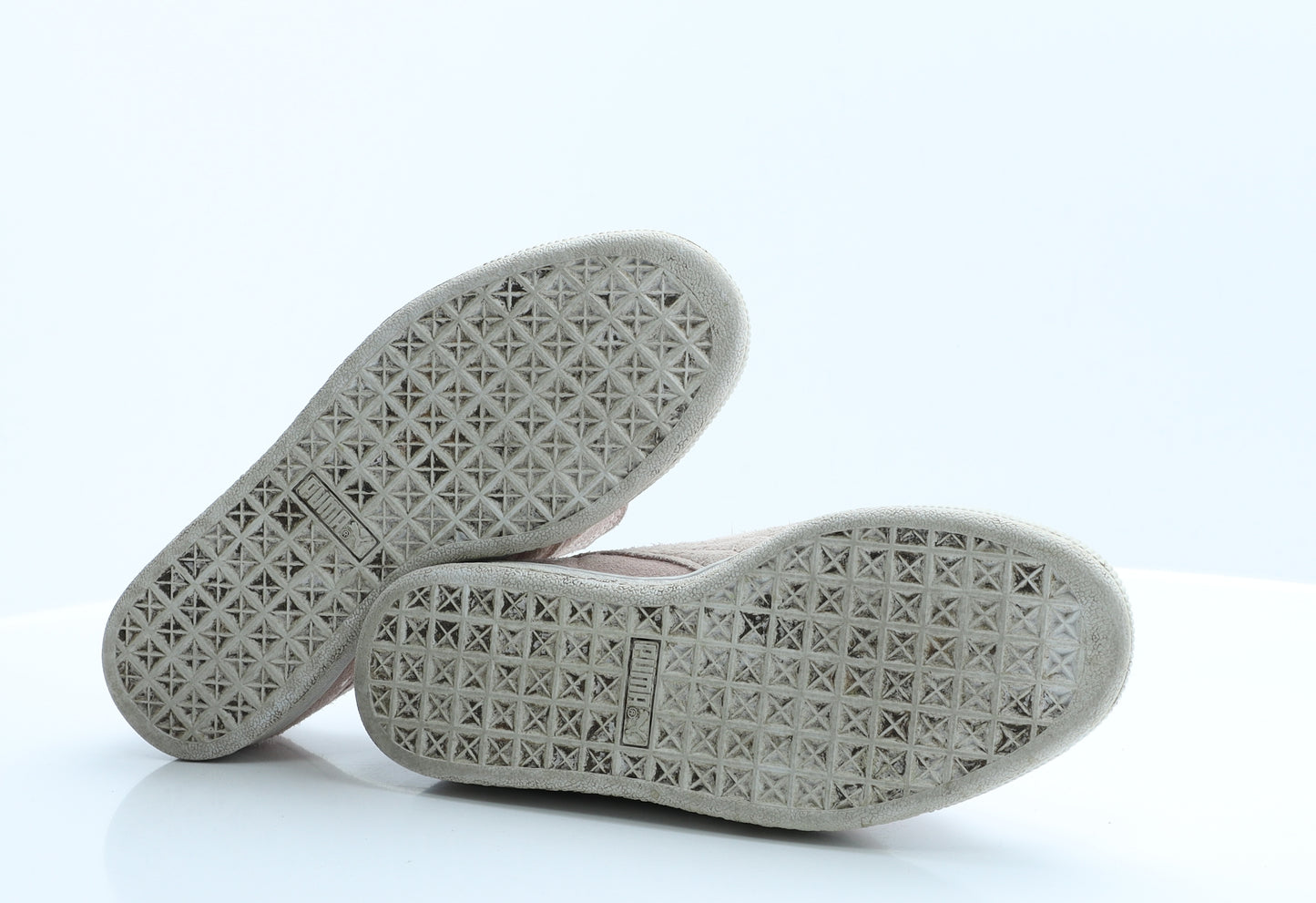 PUMA Womens Pink Geometric Polyester Trainer Flat 5 38  - Hearts