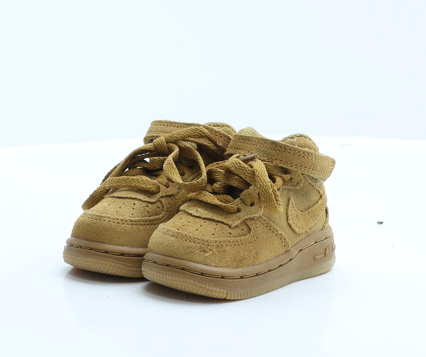 Nike Boys Brown Polyester Trainer UK 1.5 EUR 17