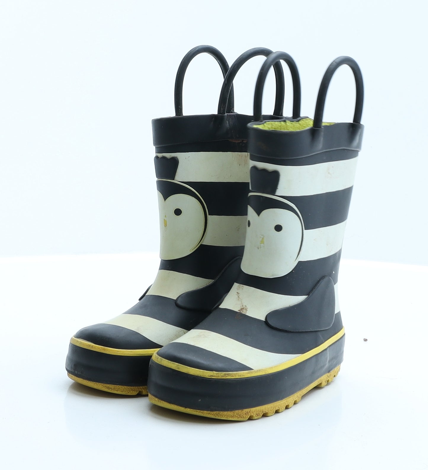 Lily&Dan Girls Blue Striped Rubber Wellies Boot UK 5 - Bee