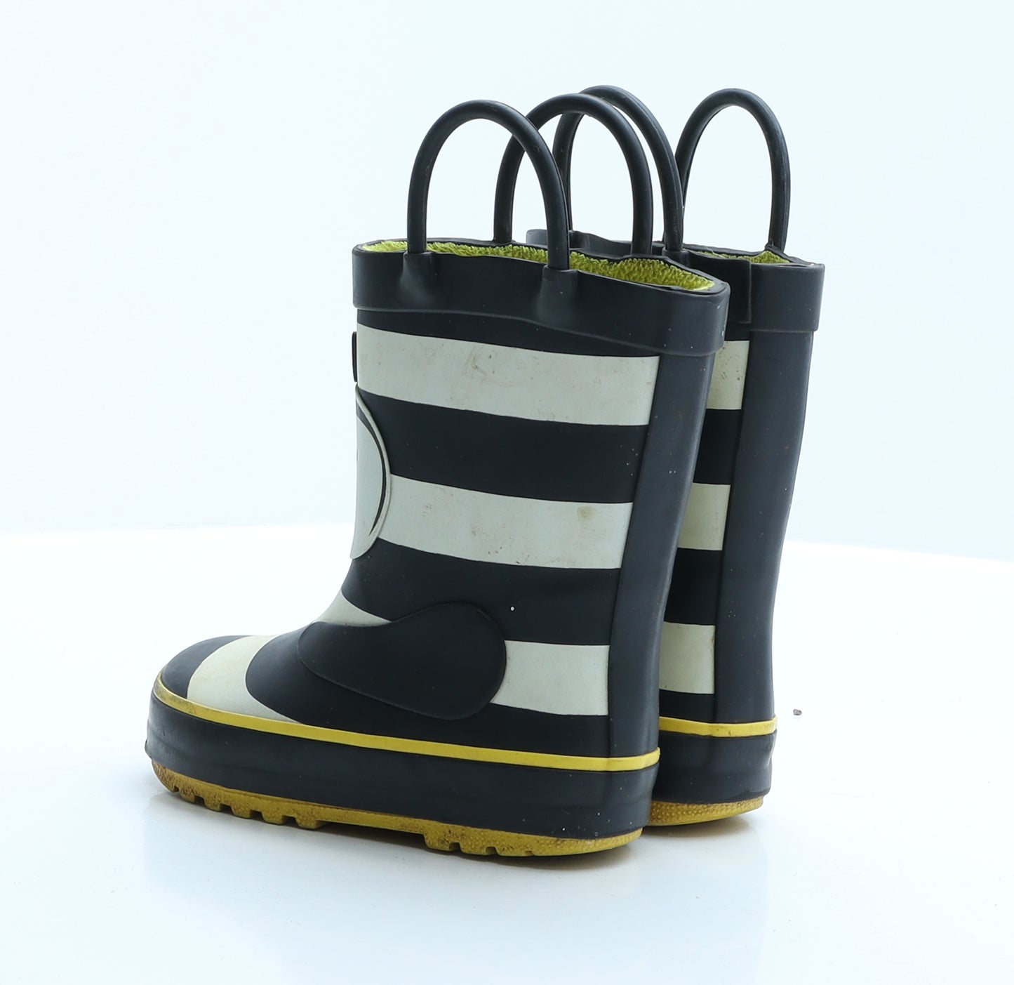 Lily&Dan Girls Blue Striped Rubber Wellies Boot UK 5 - Bee