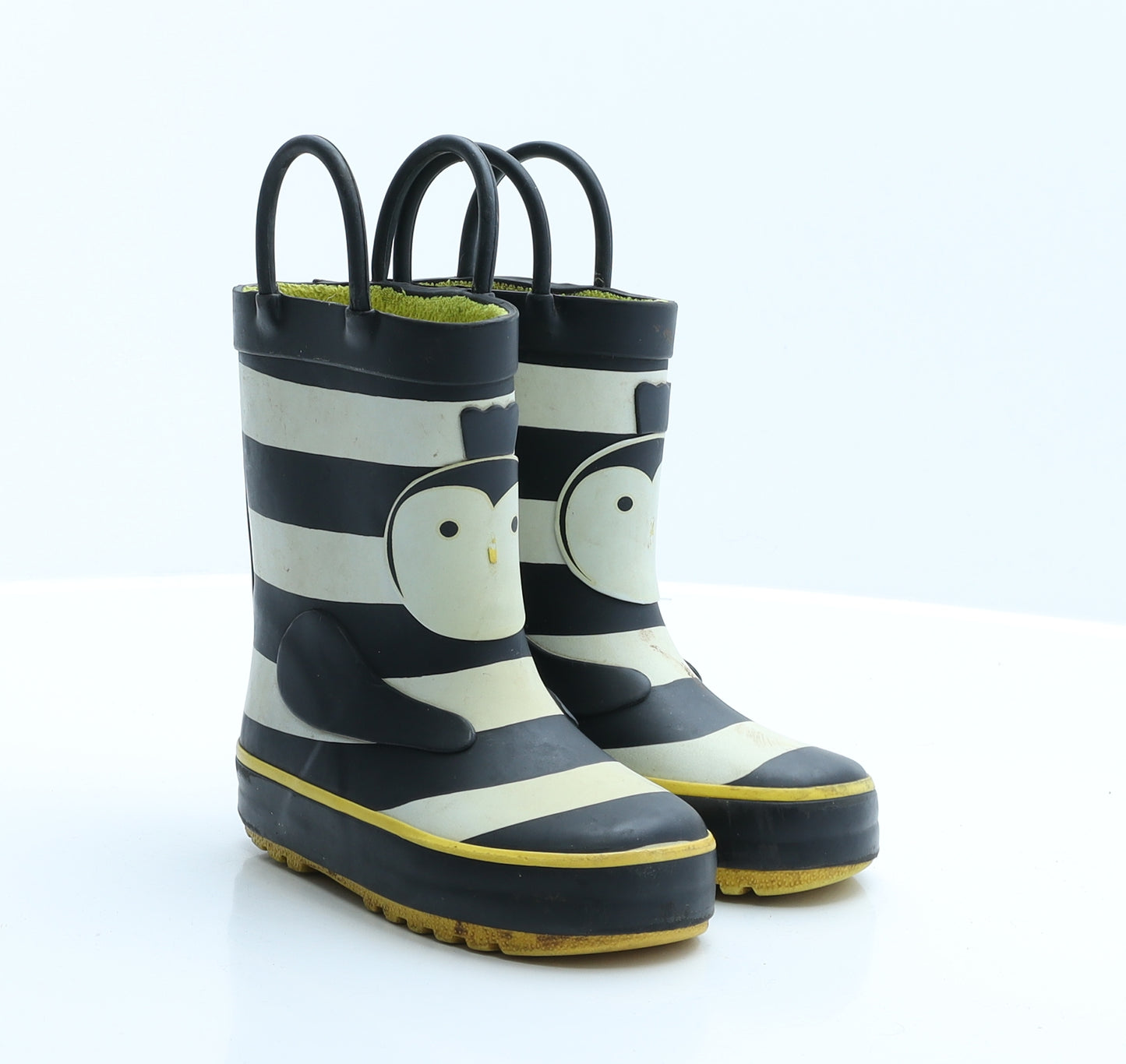Lily&Dan Girls Blue Striped Rubber Wellies Boot UK 5 - Bee