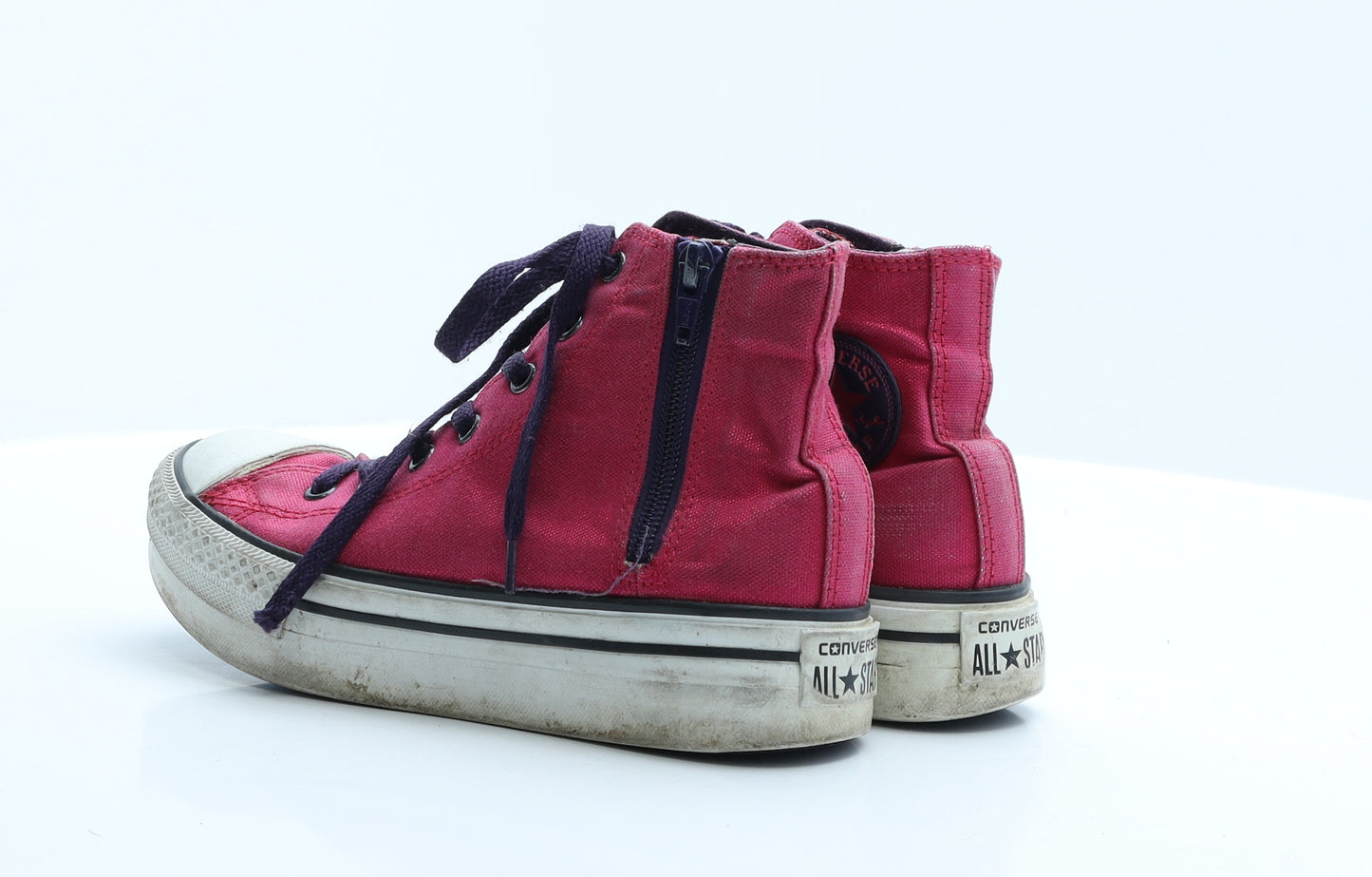 Converse Womens Pink Polyester Trainer Casual UK 3 35.5