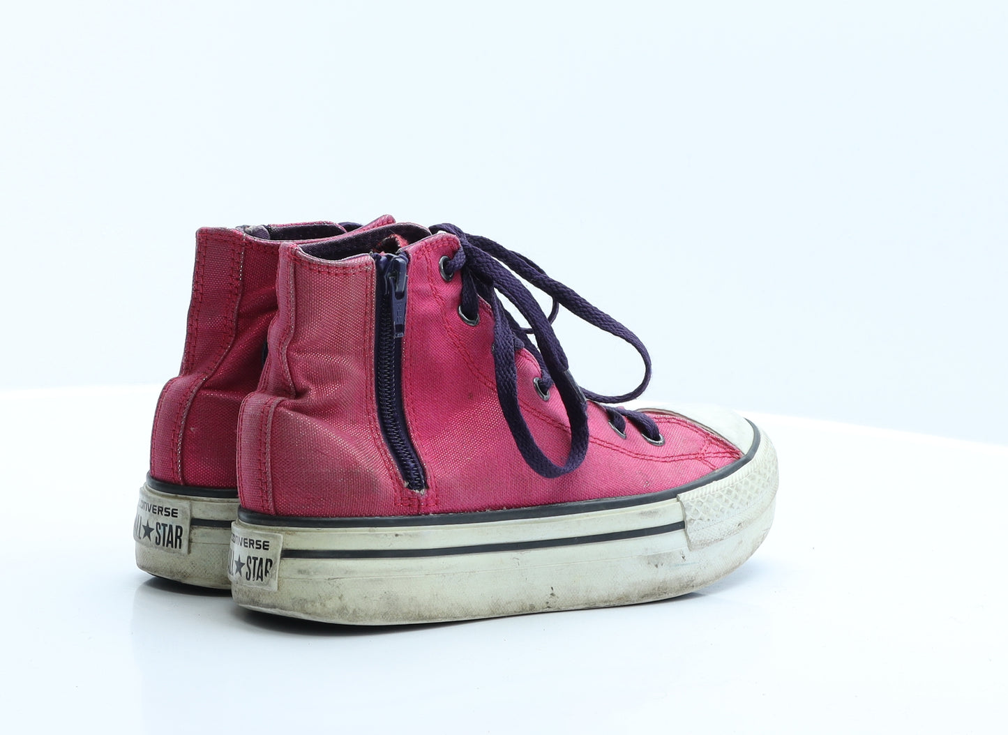 Converse Womens Pink Polyester Trainer Casual UK 3 35.5