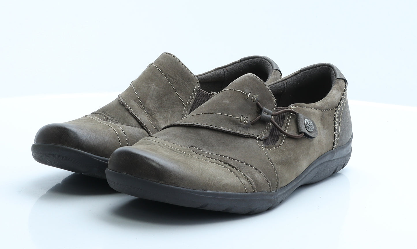Earth Spirit Womens Brown Polyester Loafer Flat UK 8 EUR 41