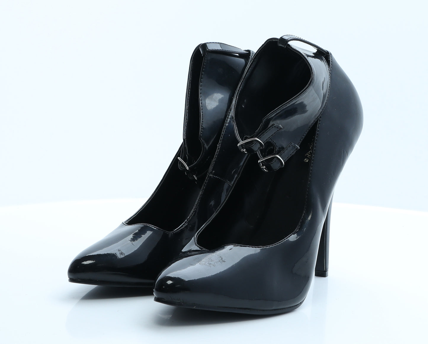 Pleaser Womens Black  Polyester Court Heel 13   - Unisex