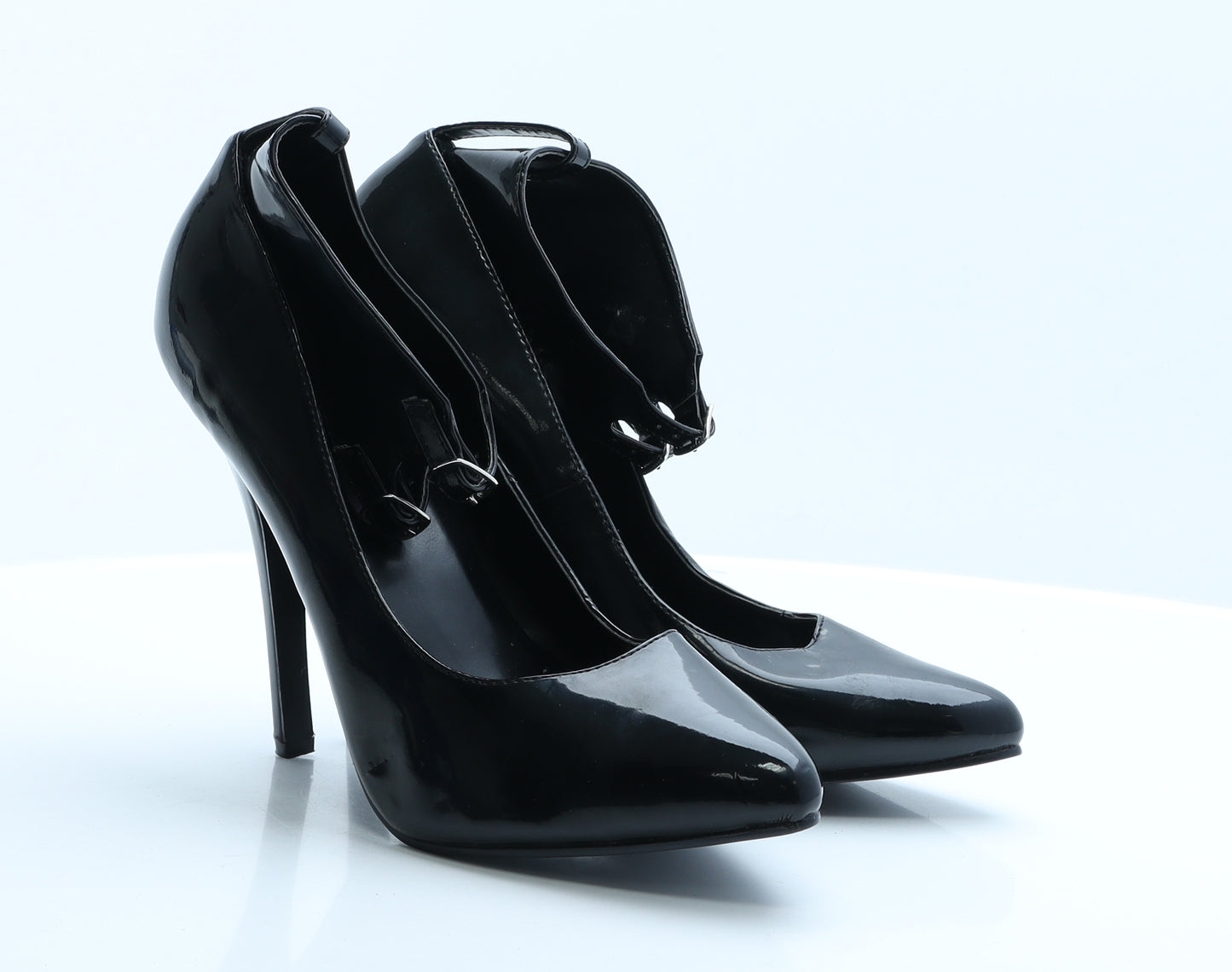 Pleaser Womens Black  Polyester Court Heel 13   - Unisex