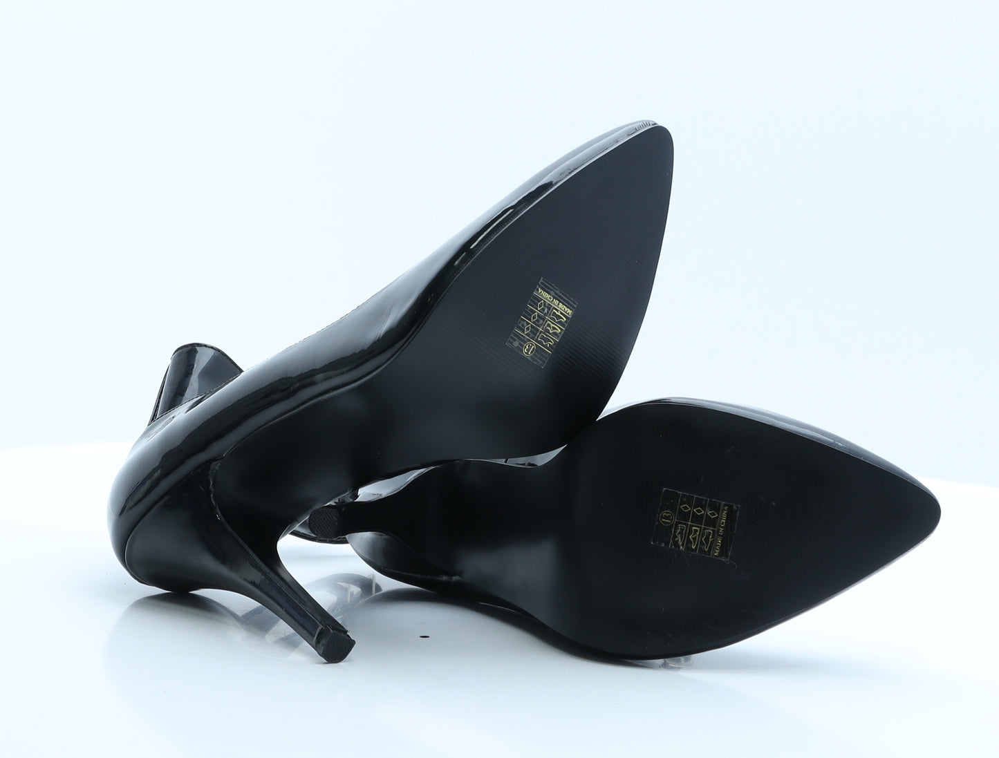 Pleaser Womens Black  Polyester Court Heel 13   - Unisex