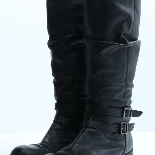 Pavers Womens Black  Polyester Slip On Boot 7