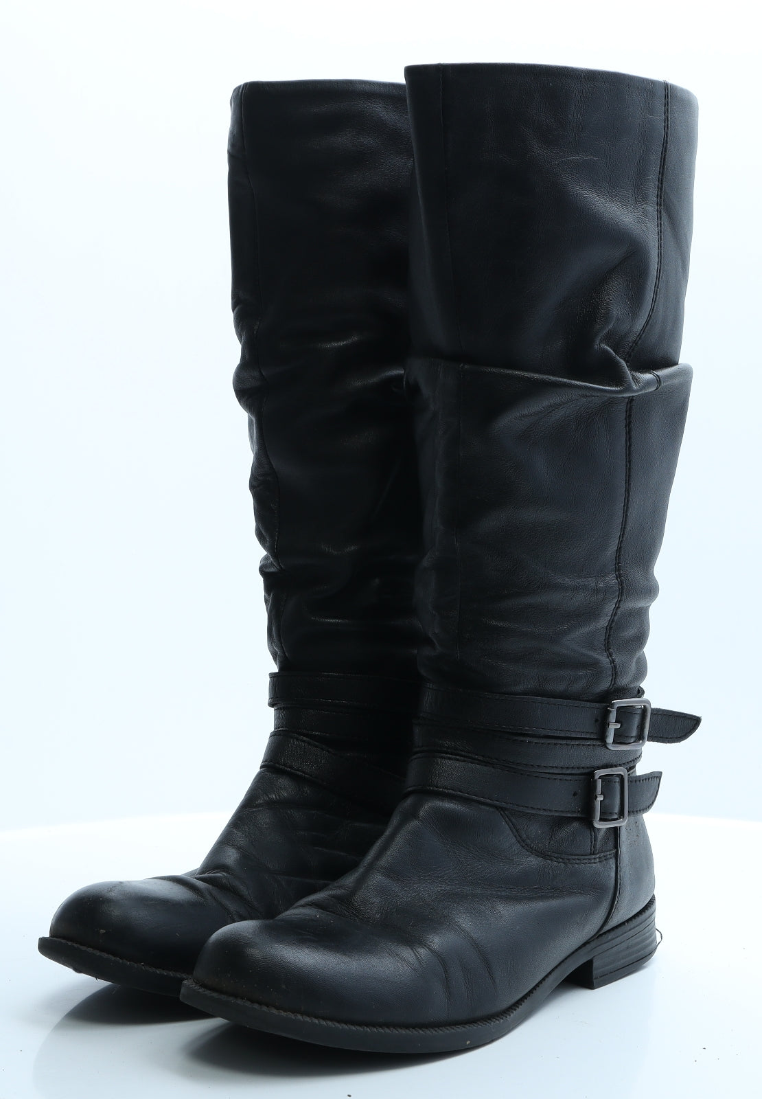 Pavers Womens Black  Polyester Slip On Boot 7