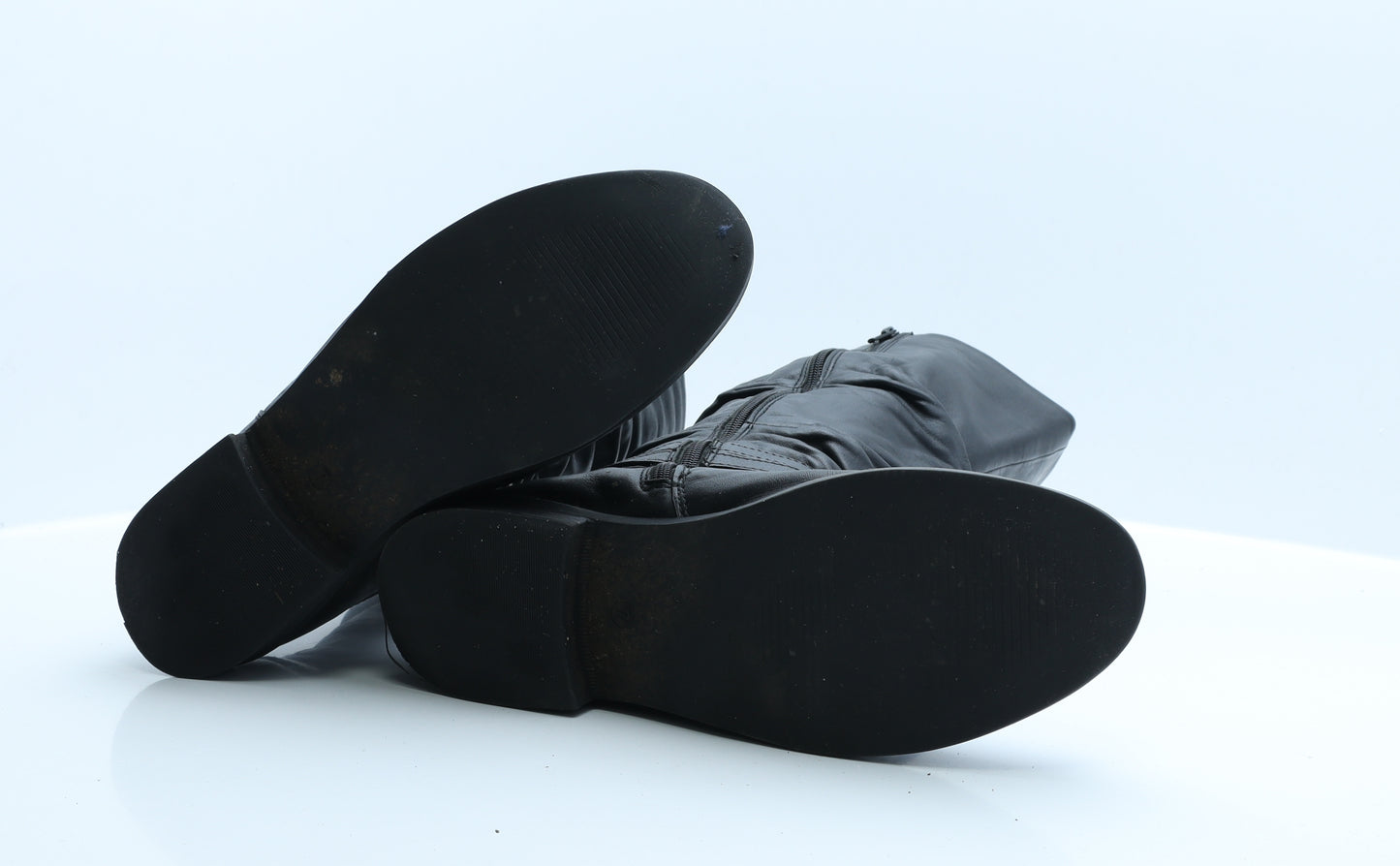 Pavers Womens Black  Polyester Slip On Boot 7