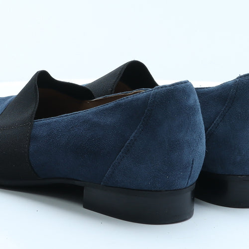 Clarks Womens Blue  Polyester Ballet Casual 7  9.5