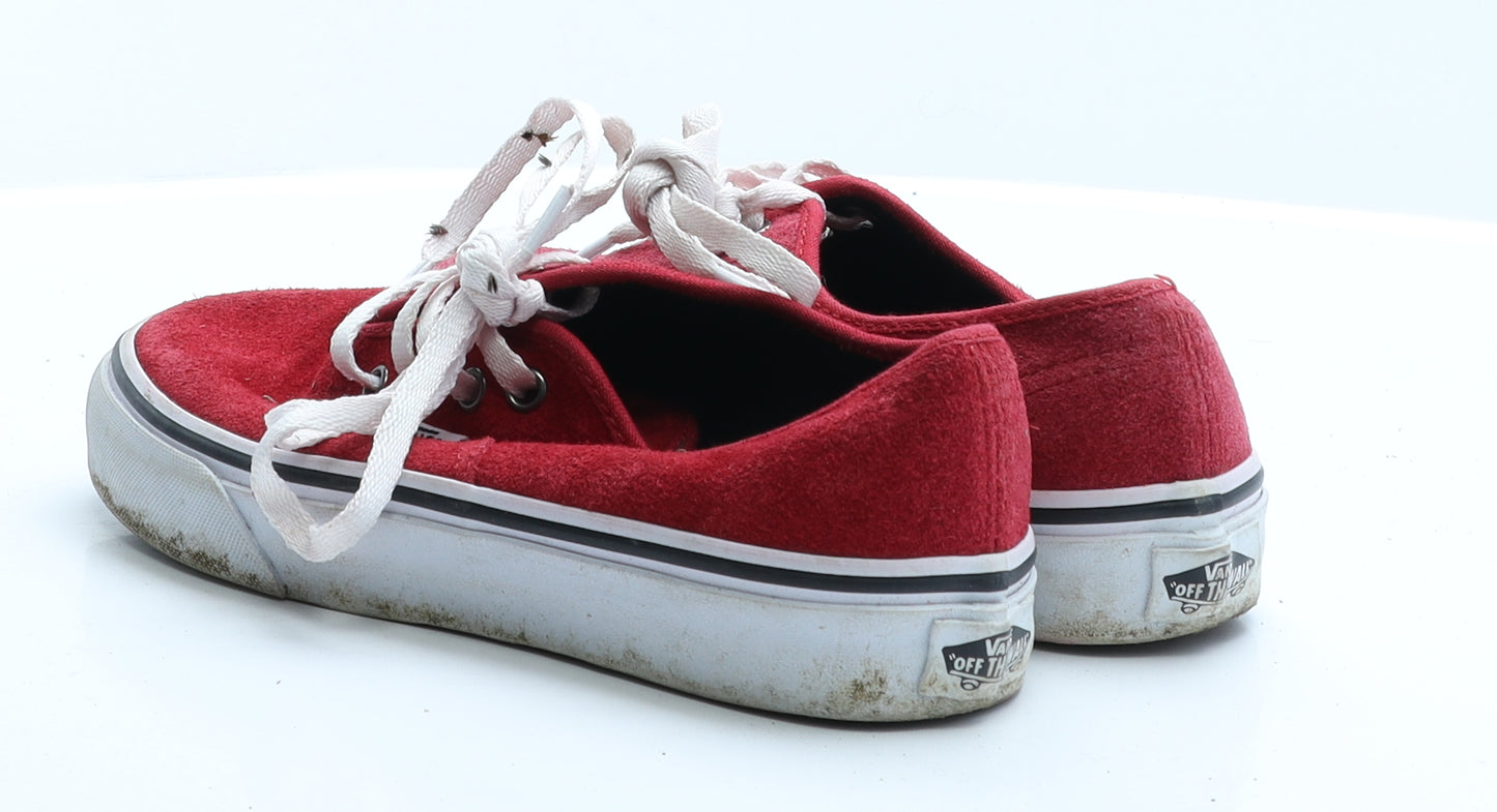 VANS Girls Red  Polyester Trainer  1 EUR 32