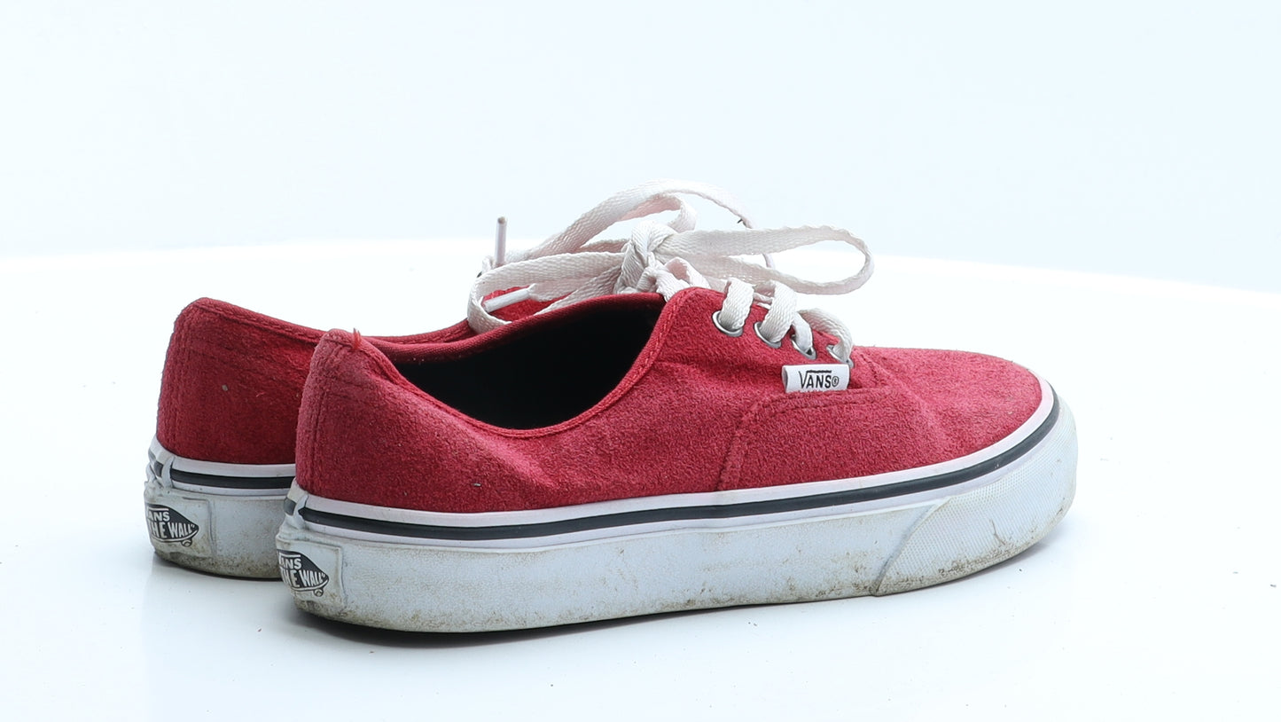 VANS Girls Red  Polyester Trainer  1 EUR 32