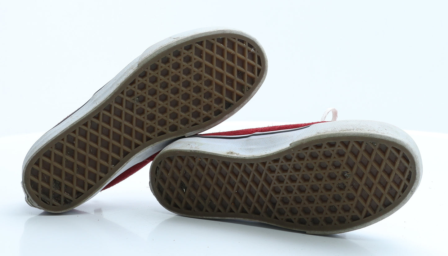 VANS Girls Red  Polyester Trainer  1 EUR 32