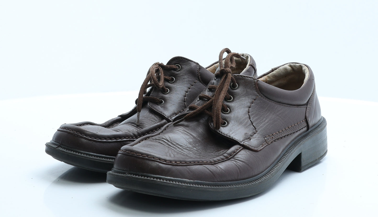 WalkAir Mens Brown  Polyester Boat Shoe Casual 8