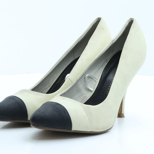 Atmosphere Womens Beige Colourblock Polyester Court Heel 5 EUR 38