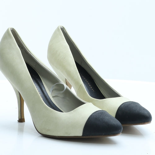 Atmosphere Womens Beige Colourblock Polyester Court Heel 5 EUR 38