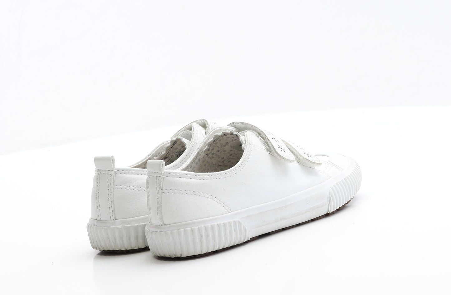 NEXT Girls White  Faux Leather Trainer  12