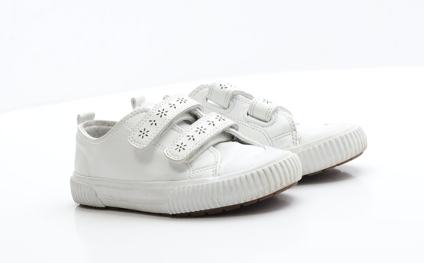 NEXT Girls White  Faux Leather Trainer  12
