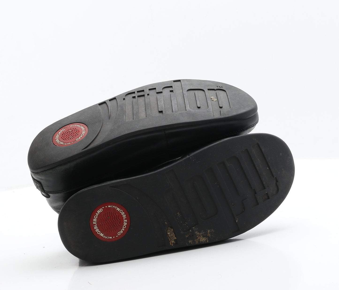 FitFlop Womens Black  Leather Biker Boot 5 EUR 38