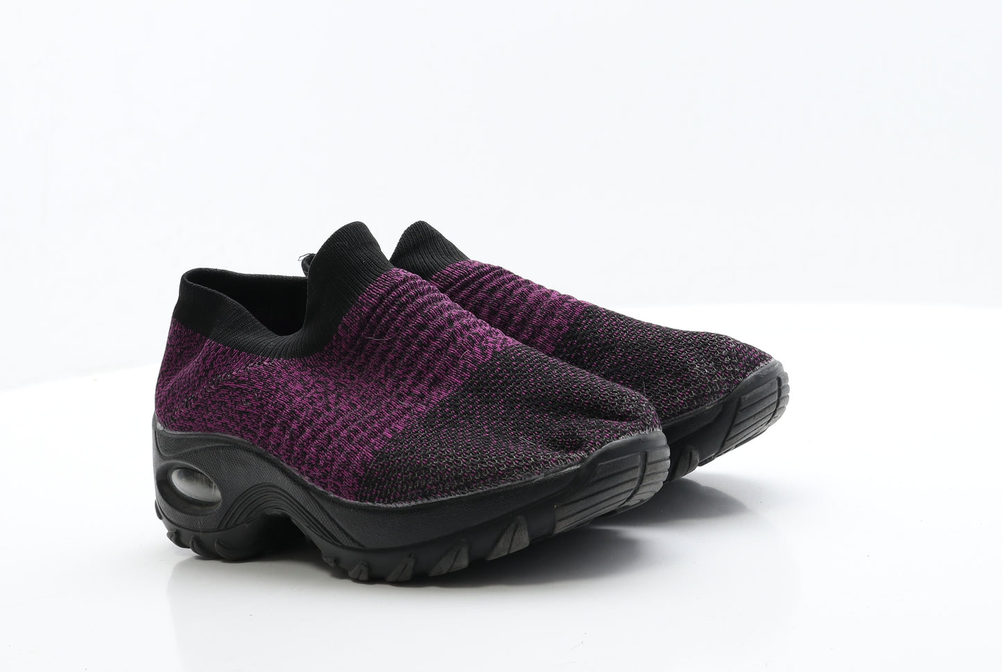 Preworn Womens Purple  Polyester Trainer Casual 8 41