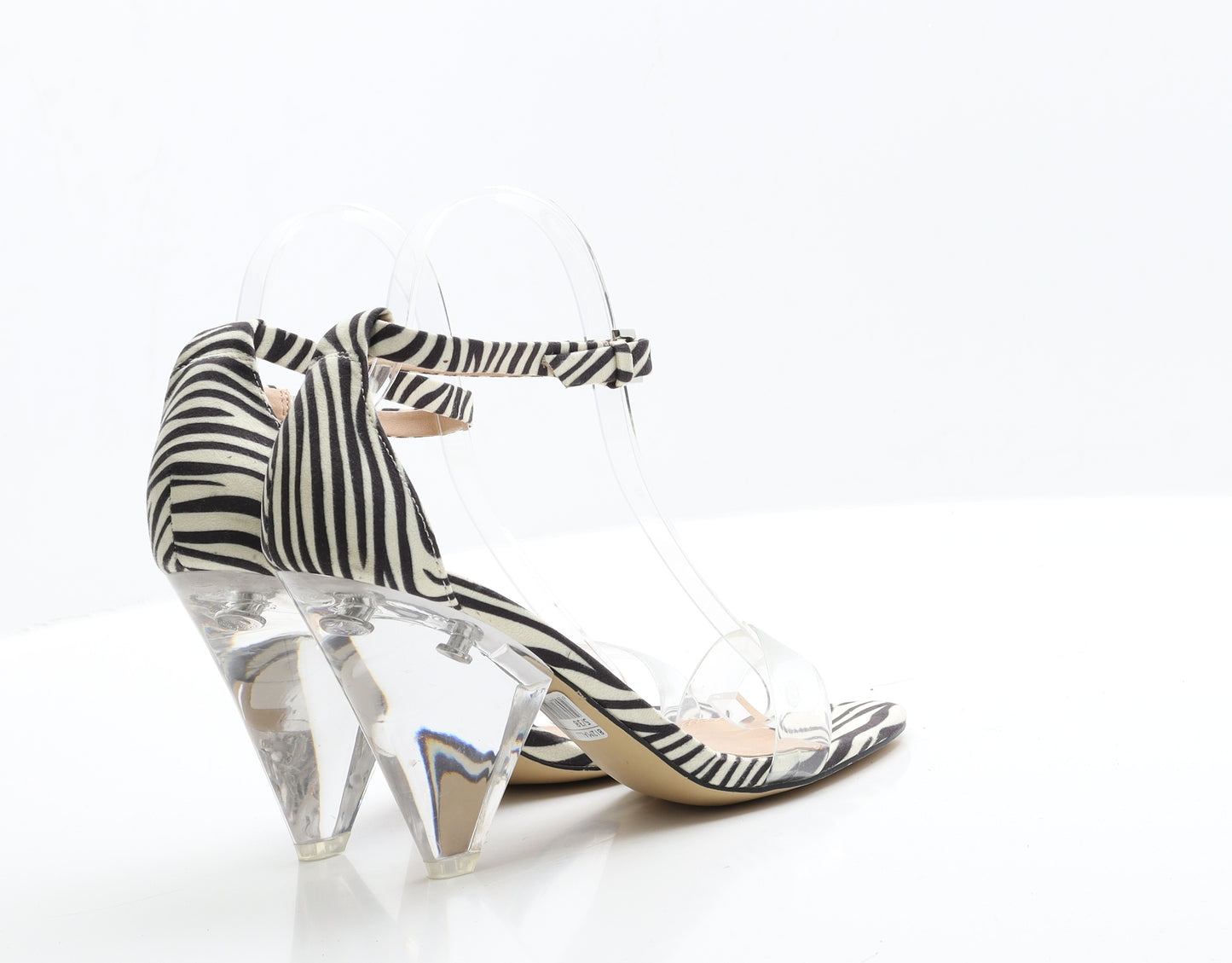 Head Over Heels Womens Multicoloured Animal Print Polyester Slingback Heel 5 EUR 38